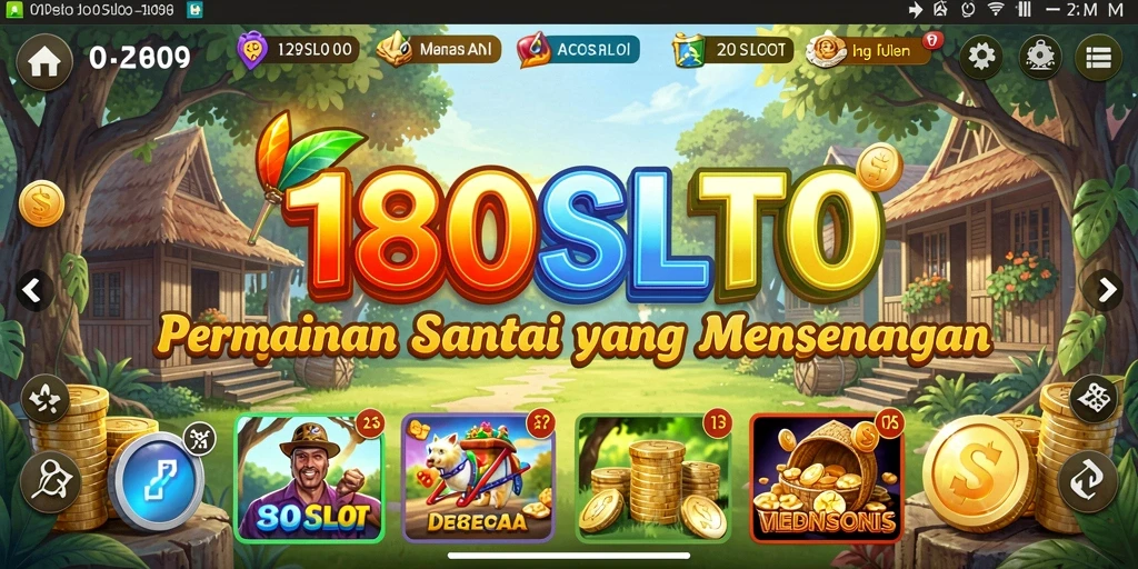 Tampilan menarik saat bermain 180SLOT yang penuh warna.