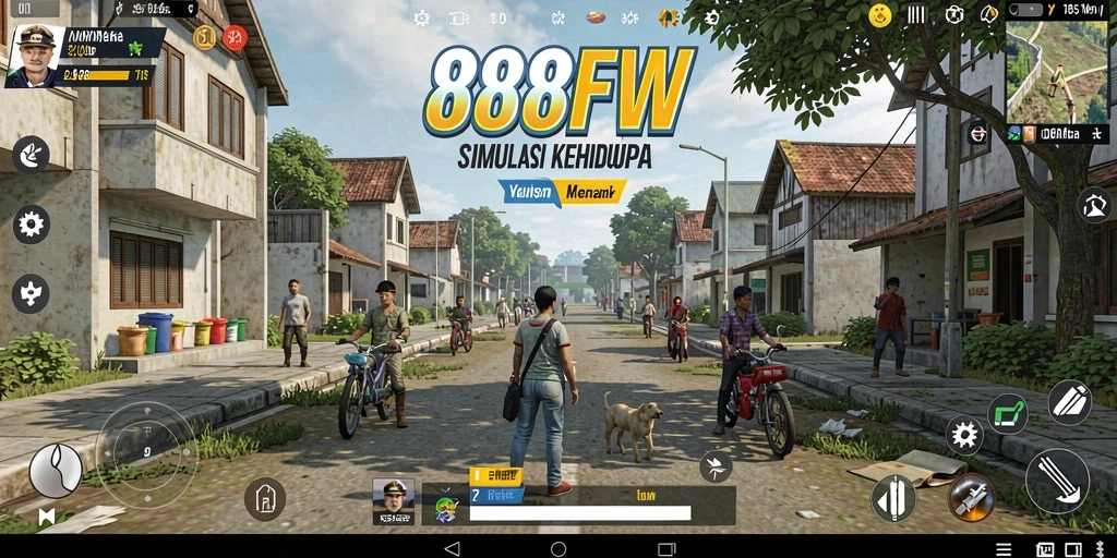 Tampilan gameplay 888FW yang menarik dan penuh warna.