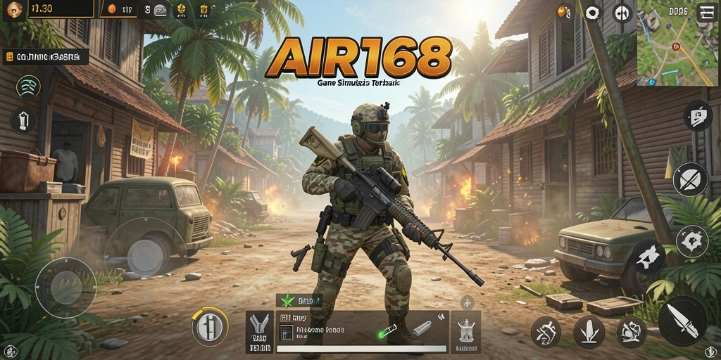 Tampilan gameplay AIR168 yang menarik dalam dunia simulasi.