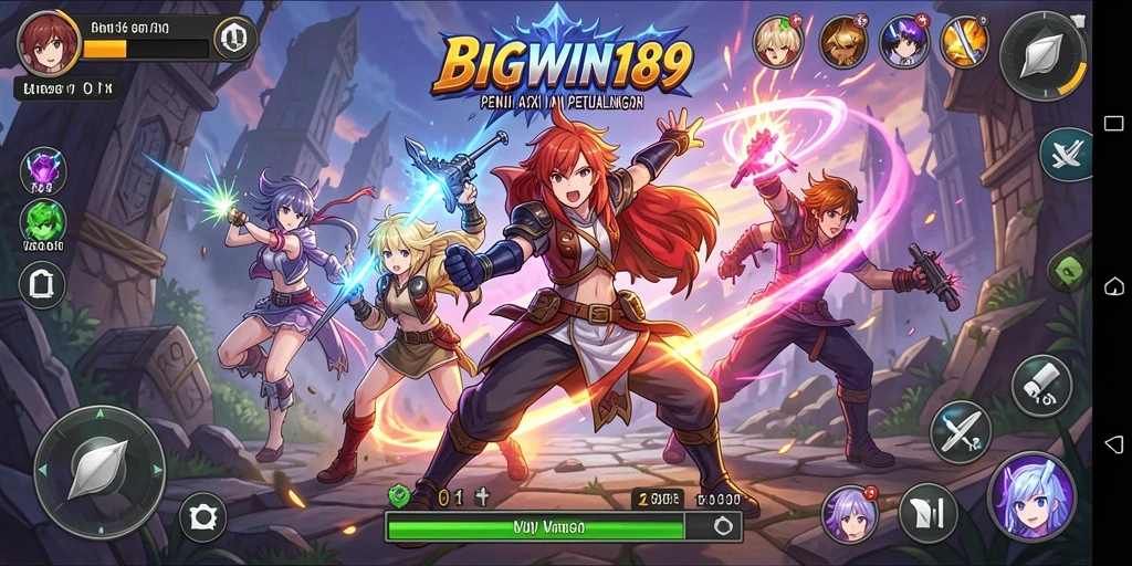 Tampilan gameplay menarik dari BIGWIN189 yang penuh aksi Anime.