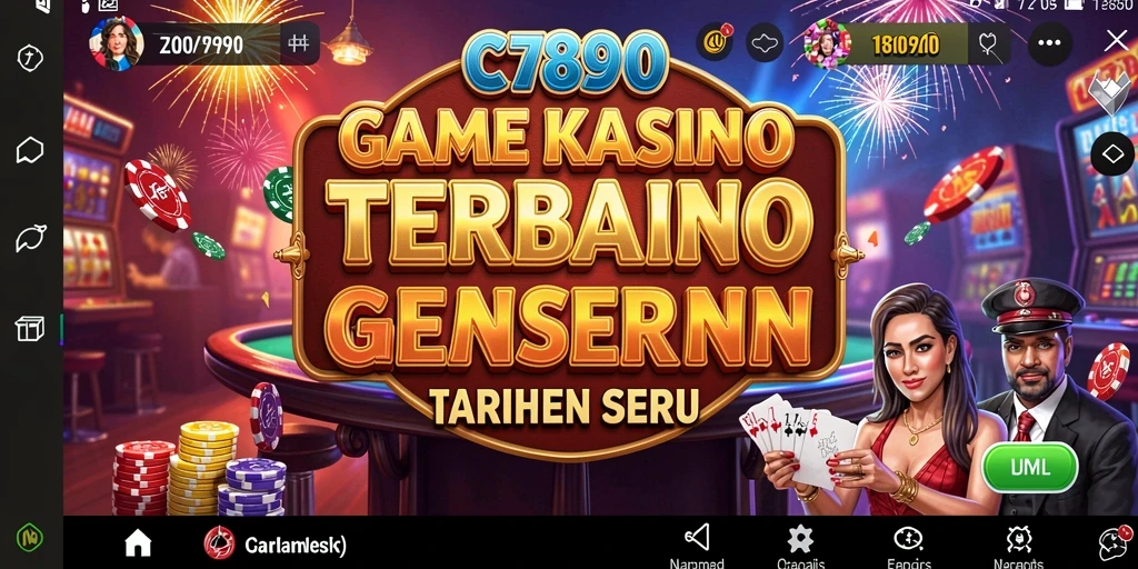 Tangkapan layar C7890 menampilkan berbagai permainan Kasino yang seru dan grafis menawan.