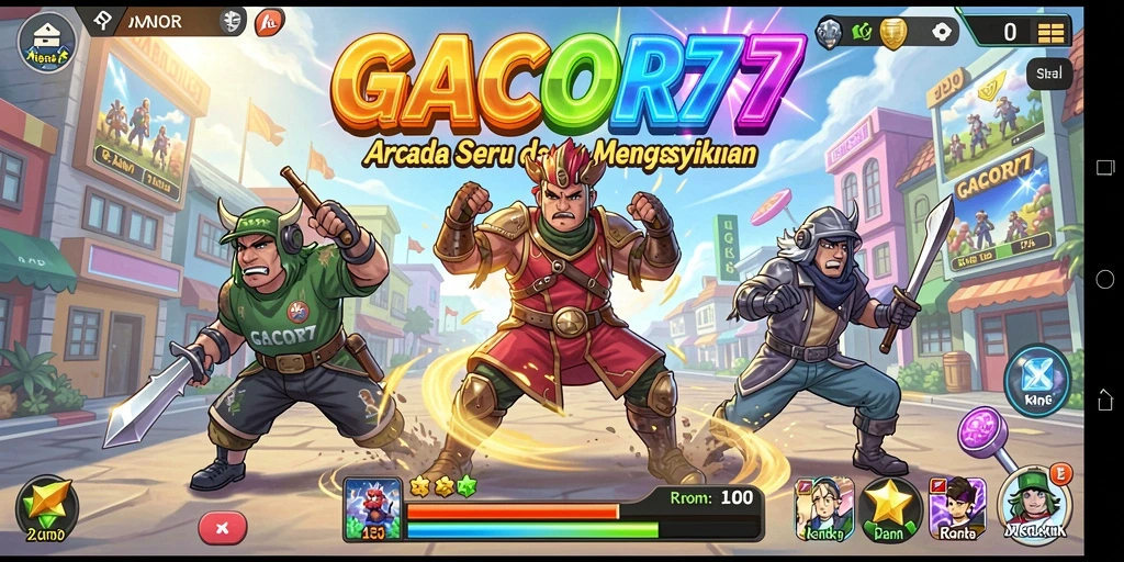Tampilan gameplay GACOR77 yang menyenangkan dan penuh tantangan.