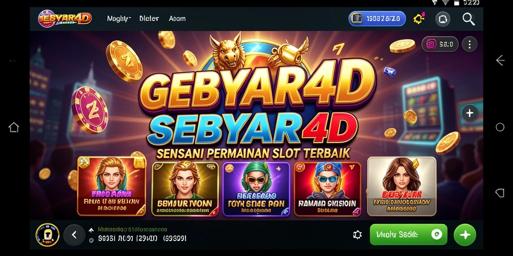 Tampilan gameplay GEBYAR4D yang menarik dan mengasyikkan.