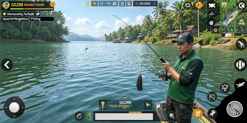 Tampilan gameplay memancing yang menakjubkan dari GG288.