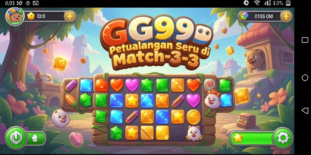 Tangkap momen seru gameplay Match-3 di GG99.