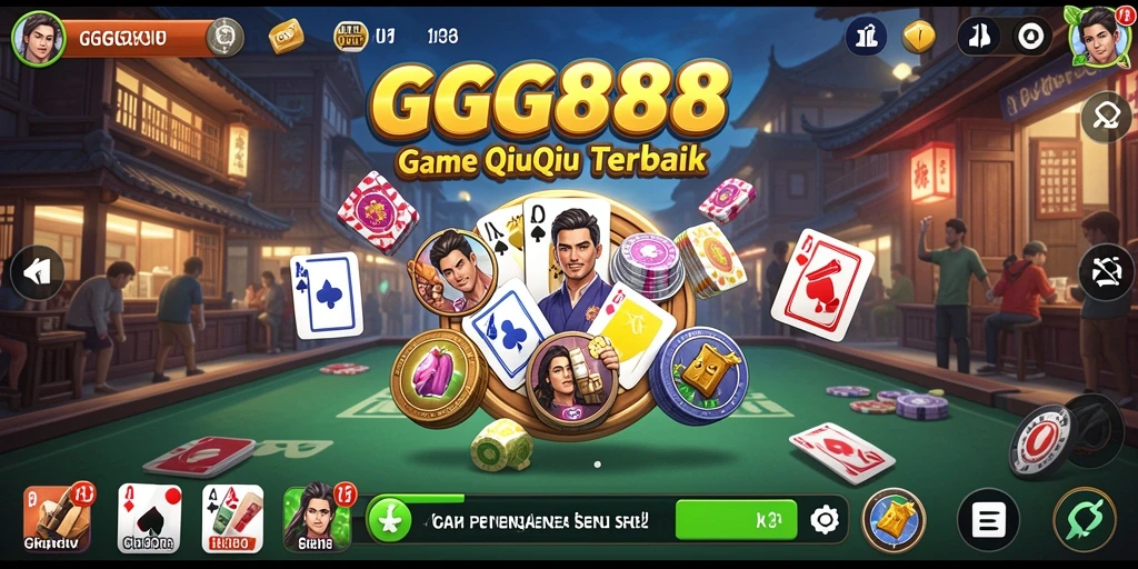 Screenshot menunjukkan gameplay seru dalam GGG888 QiuQiu.