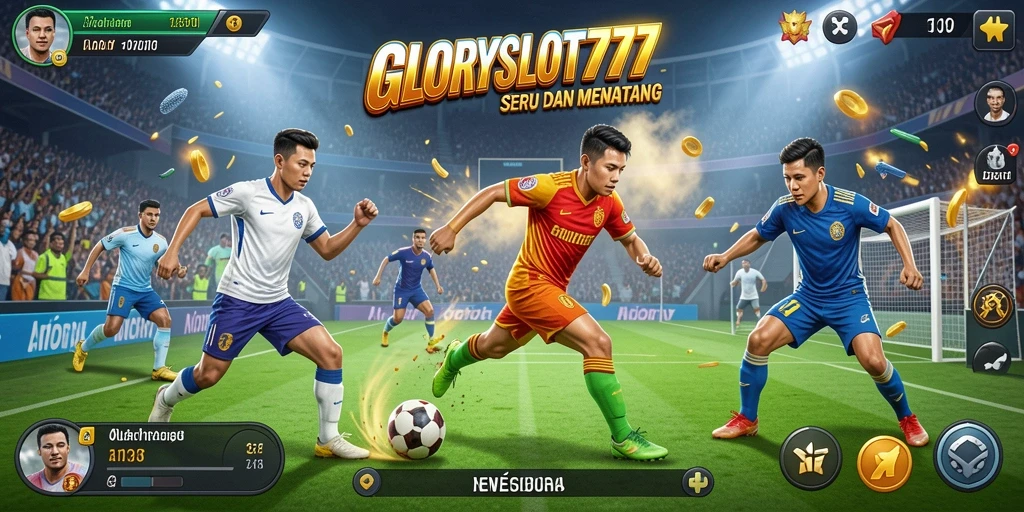 Tampilan gameplay seru di GLORYSLOT777 dengan aksi olahraga nyata.