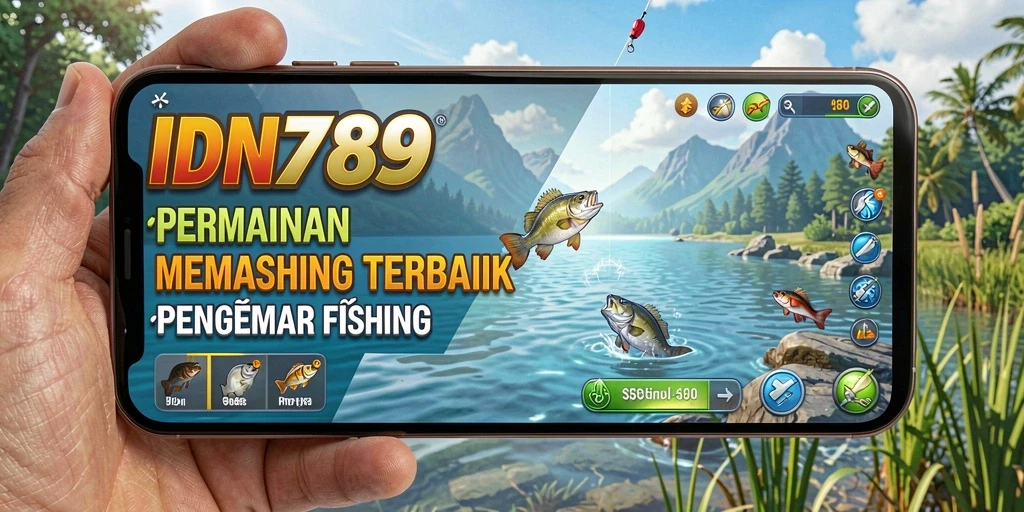 Screenshot gameplay IDN789 dengan aksi memancing yang seru dan grafis menawan.