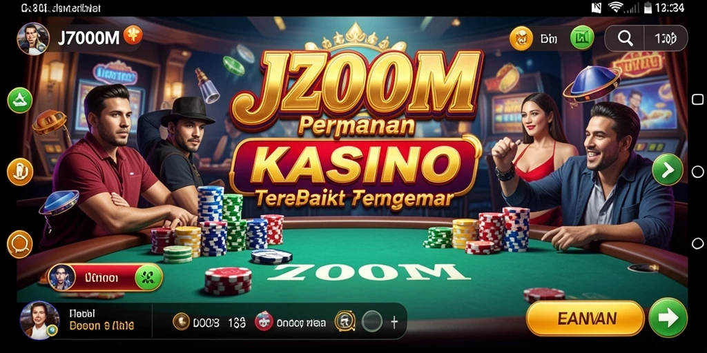 Tampilan gameplay seru dari J200M yang penuh aksi Kasino.