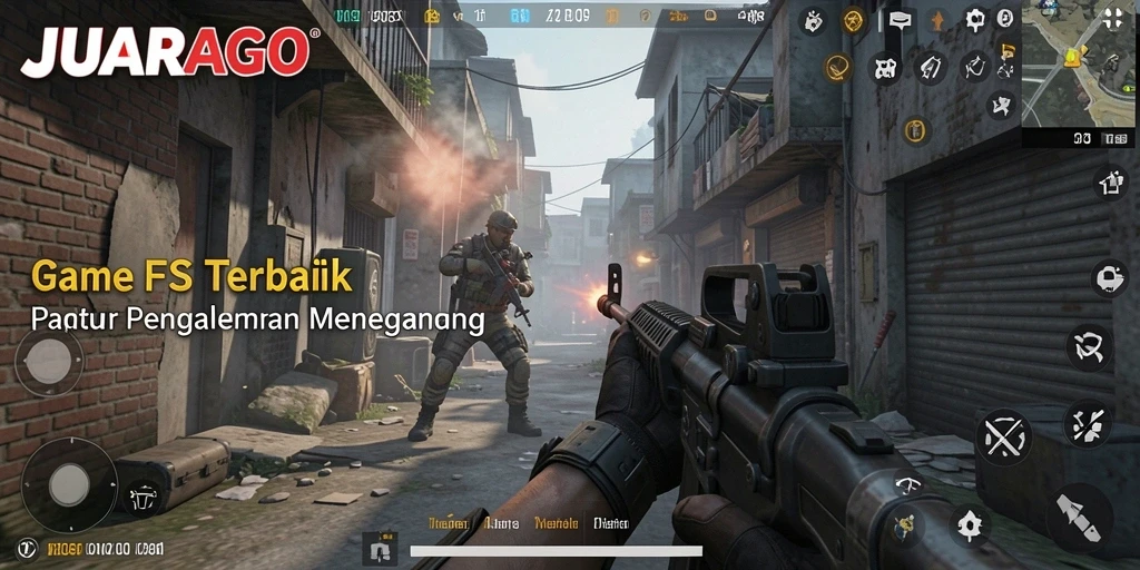 Screenshot gameplay JUARAGO menampilkan aksi pertempuran yang mendebarkan.