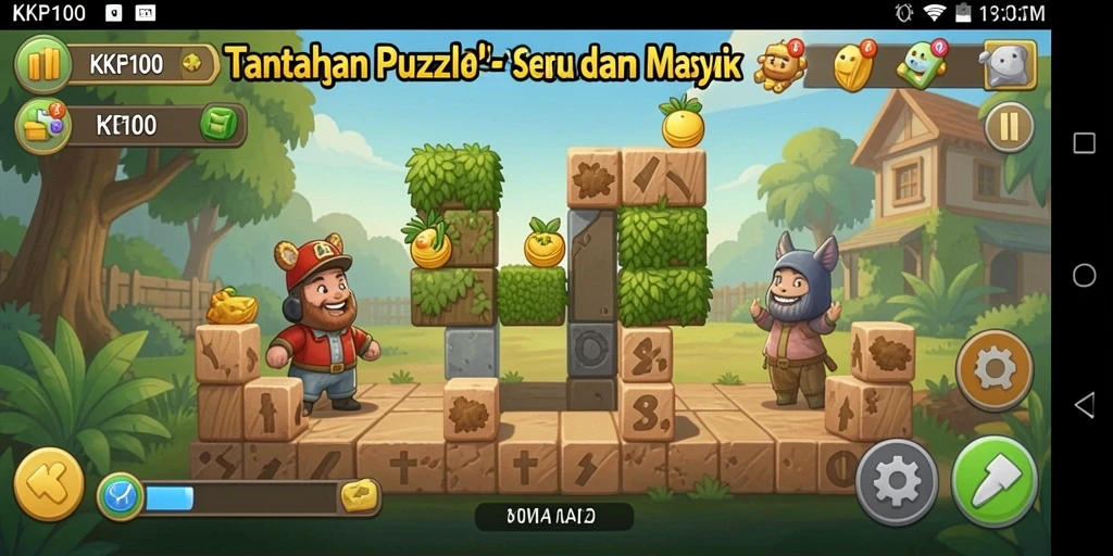 Tampilan gameplay KPK100 yang menantang dan seru.