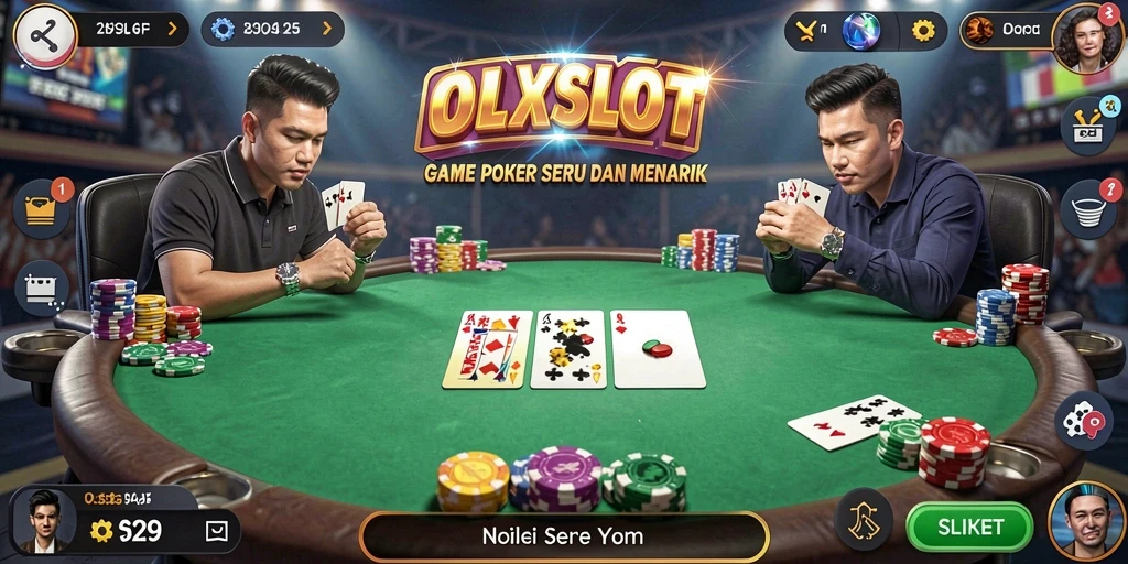 Tampilan gameplay poker yang menarik di OLXSLOT.