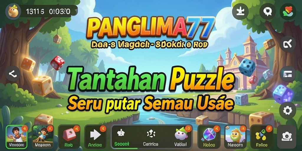 Tampilan gameplay menarik dari game Puzzle PANGLIMA77.