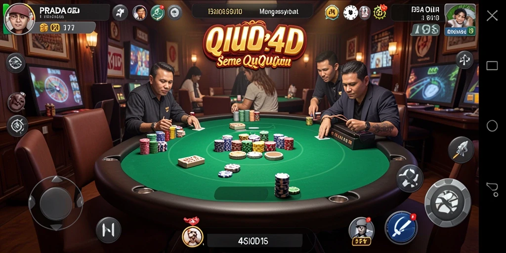 Tampilan gameplay seru QiuQiu di PRADA4D.