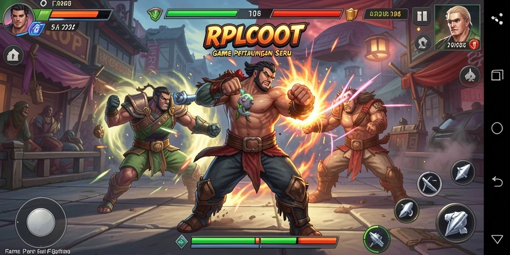 Tangkapan layar gameplay RPLOOT menampilkan aksi pertarungan yang intens.