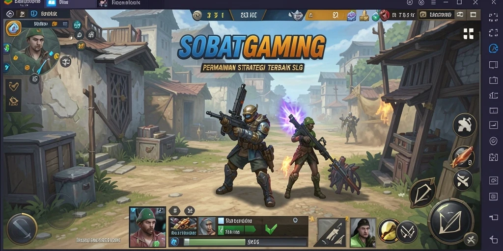 Gameplay SOBATGAMING menunjukkan aksi strategi yang mendalam.
