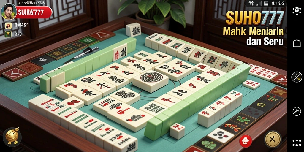 Screenshot permainan SUHU777 menampilkan gameplay Mahjong yang seru dan menantang.