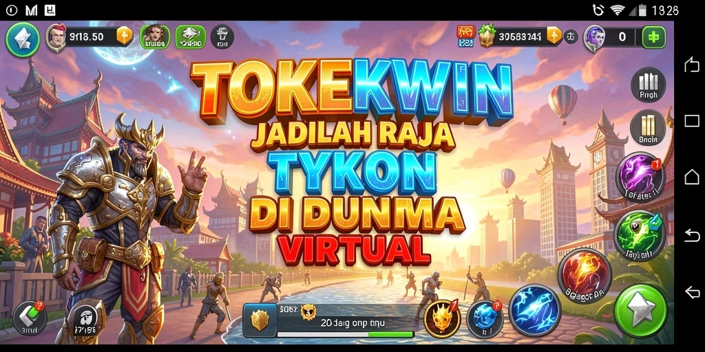 Tampilan gameplay TOKEKWIN yang menarik dan penuh strategi Tycoon.