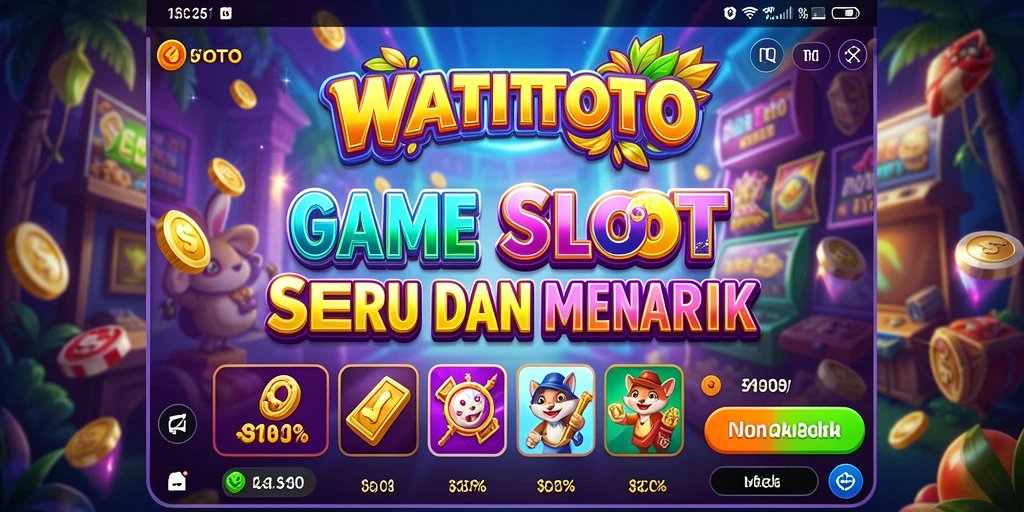 Screenshot utama menampilkan gameplay seru dan antusiasme pemain di WATITOTO.